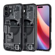   Spigen Ultra Hybrid MagFit Apple iPhone 16 tok, MagSafe, Zero One, fekete ACS08208