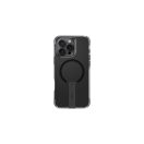 Uniq Eleva Apple iPhone 16 Pro Magsafe szilikon tok tartó résszel, karbon fekete