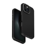   Uniq Keva Apple iPhone 16 Pro Max Magsafe hátlap tok kameravédő peremmel, karbon fekete