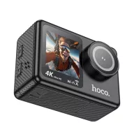   Hoco DV101 sportkamera/akciókamera két digitális kijelzővel, 1,3coll + 2coll, fekete (4K/30fps)