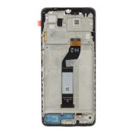   Xiaomi Redmi 13C/Poco C65 gyári LCD kijelző kerettel, fekete (Service Pack)