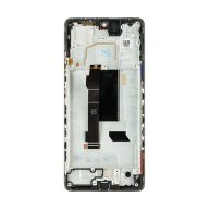   Xiaomi Redmi Note 12 Pro 5G gyári LCD kijelző kerettel, fekete (Service Pack)