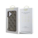 Guess 4G Charm Apple iPhone 16 Plus Tone on Tone hátlap tok, barna