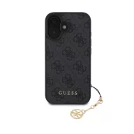   Guess 4G Charm Apple iPhone 16 Plus Tone on Tone hátlap tok, szürke