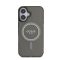 Guess IML Glitter Ring Apple iPhone 16 Magsafe kompatibilis hátlap tok, fekete