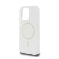   Guess IML Glitter Ring Apple iPhone 16 Pro Magsafe kompatibilis hátlap tok, átlátszó