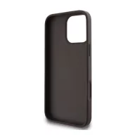   Guess PU 4G Metal Logo Apple iPhone 16 Pro hátlap tok, barna