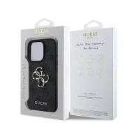   Guess PU 4G Metal Logo Apple iPhone 16 Pro hátlap tok, szürke