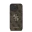 Guess PU 4G Metal Logo Apple iPhone 16 Pro Max hátlap tok, barna
