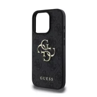   Guess PU 4G Metal Logo Apple iPhone 16 Pro Max hátlap tok, szürke