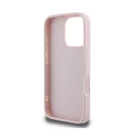   Guess PU Leather Quilted Apple iPhone 16 Pro hátlap tok, rózsaszín