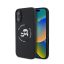 Karl Lagerfeld Liquid Silicone K&CH Heads Apple iPhone 16 Magsafe kompatibilis hátlap tok, fekete