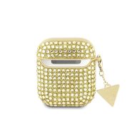   Guess Rhinestones Triangle Metal Logo Apple AirPods 1/2 tok, arany