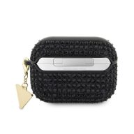   Guess Rhinestones Triangle Metal Logo Apple AirPods Pro tok, fekete