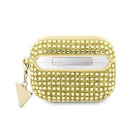   Guess Rhinestones Triangle Metal Logo Apple AirPods Pro tok, arany