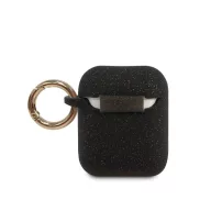Guess Silicone Apple AirPods 1/2 tok, fekete