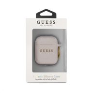 Guess Silicone Apple AirPods 1/2 tok, rózsaszín