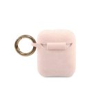 Guess Silicone Apple AirPods 1/2 tok, rózsaszín