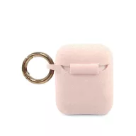 Guess Silicone Apple AirPods 1/2 tok, rózsaszín