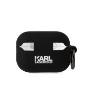   Karl Lagerfeld 3D Logo NFT Karl and Choupette Silicone Apple AirPods Pro 2 tok, fekete