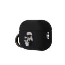 Karl Lagerfeld 3D Logo NFT Karl and Choupette Silicone Apple AirPods Pro 2 tok, fekete