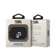   Karl Lagerfeld 3D Logo NFT Karl and Choupette Silicone Apple AirPods Pro 2 tok, fekete