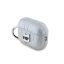 Karl Lagerfeld PU Embossed Choupette Head Apple AirPods Pro 2 tok, ezüst