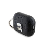   Karl Lagerfeld PU Embossed Karl Head Apple AirPods Pro 2 tok, fekete