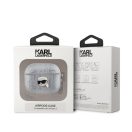 Karl Lagerfeld PU Embossed Karl Head Apple AirPods 3 tok, ezüst