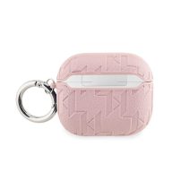   Karl Lagerfeld PU Embossed Karl Head Apple AirPods 3 tok, rózsaszín