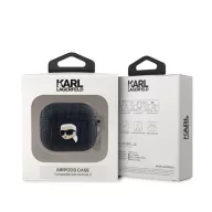   Karl Lagerfeld PU Embossed Karl Head Apple AirPods 3 tok, fekete