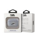 Karl Lagerfeld PU Embossed Karl and Choupette Heads Apple AirPods Pro 2 tok, ezüst