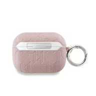   Karl Lagerfeld PU Embossed Karl and Choupette Heads Apple AirPods Pro 2 tok, rózsaszín