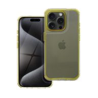   Matrix Apple iPhone 13 Pro hátlap tok kameravédő peremmel, sárga