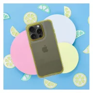   Matrix Apple iPhone 14 Pro hátlap tok kameravédő peremmel, sárga
