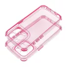 Matrix Apple iPhone 15 Pro Max hátlap tok kameravédő peremmel, rózsaszín