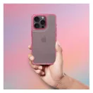 Matrix Apple iPhone 15 Pro Max hátlap tok kameravédő peremmel, rózsaszín