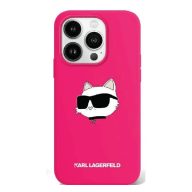   Karl Lagerfeld Silicone Choupette Head Print Apple iPhone 16 MagSafe kompatibilis tok KLHMP16SSCHPPLF