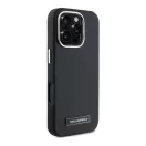 Karl Lagerfeld FW Metal Plate Apple iPhone 16 Pro Max MagSafe kompatibilis hátlap tok, fekete KLHMP16XPGMSRPK