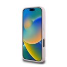 Karl Lagerfeld Quilted Signature Apple iPhone 16 Pro hátlap tok, rózsaszín KLHCP16LPQDSMGP