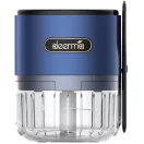 Konyhai aprító, daráló, vezeték nélküli, 40 W teljesítmény, 150 ml-es, hordozható, tölthető, Deerma JS100, sötétkék