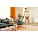 Álló porszívó, vezeték nélküli, száraz takarításhoz, kézi porszívóval, 550 W teljesítmény, LED-es kijelző, LED-es világítással, Dreame T30, szürke