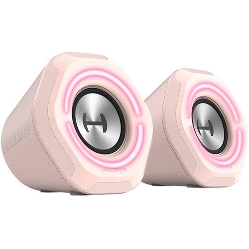 Hangszóró szett, 2.0, 2 x 2.5W, Bluetooth, USB aljzat, 3.5mm, Edifier HECATE G1000, rózsaszín