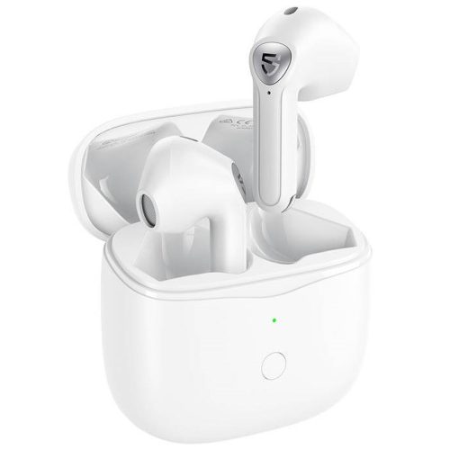 Bluetooth sztereó fülhallgató, v5.2, TWS, töltőtok, érintés vezérlés, zajszűrővel, vízálló, játékosoknak ajánlott, SoundPeats Air 3, fehér