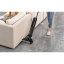 Álló porszívó, vezeték nélküli, nedves és száraz takarításhoz, kézi porszívóval, 300 W teljesítmény, öntisztító funkció, LED-es kijelző, Dreame M12, fekete