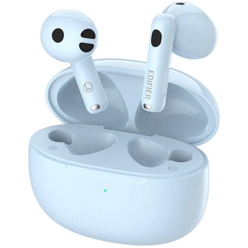 Bluetooth sztereó fülhallgató, v5.3, TWS, töltőtok, érintés vezérlés, zajszűrővel, vízálló, játékosoknak ajánlott, Edifier W220T, kék