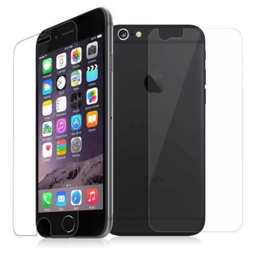 Apple iPhone 7 / 8 / SE (2020) / SE (2022), Kijelzővédő fólia, ütésálló fólia, elő és hátlapi, Tempered Glass (edzett üveg), Clear