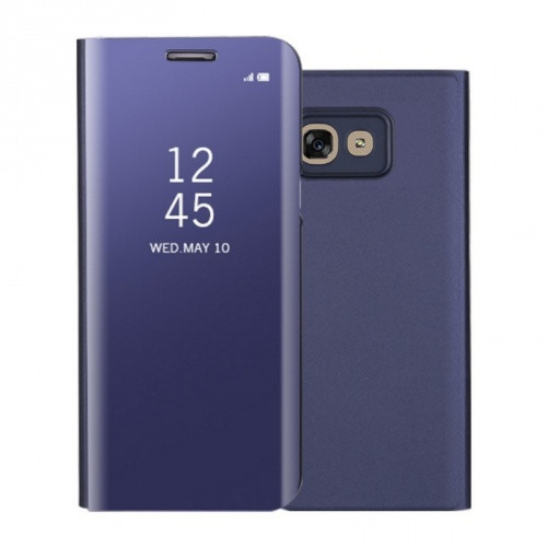 Samsung Galaxy A20e SM-A202F, Oldalra nyíló tok, hívás mutatóval, Smart View Cover, lila (utángyártott)