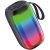 Bluetooth hordozható hangszóró, 5W, v5.0, TWS, TF kártyaolvasó, USB aljzat, Kihangosított hívás támogatás, RGB világítás, Kakusiga KSC-823 Mingyuan, fekete