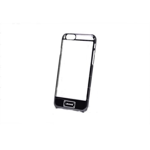 Apple iPhone 6 / 6S, Műanyag hátlap védőtok, Usams O-Plating, fekete